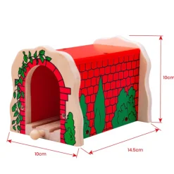 Red Brick Tunnel - Toy Train Accessory