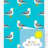 Seagull Gift Wrap + Personalised Card Bundle