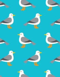 Seagull Wrapping Paper