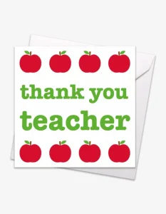 Thank You Teacher Card