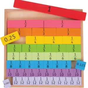 Wooden Fractions Tray