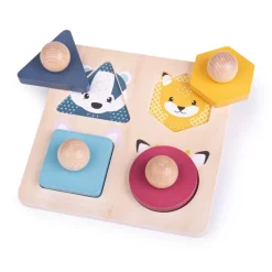 Woodland Animal Shape Matching Puzzle - FSC 100%