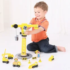 Yellow Crane Construction Set