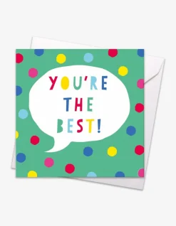You're the Best Speech Bubble Card